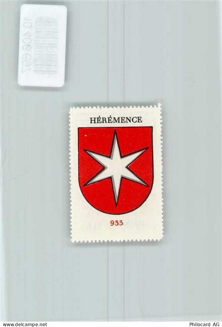 1987 Hérémence Riod - Vignette Wappen Kaffee Hag ca 1920-1940 Stern - 10408697