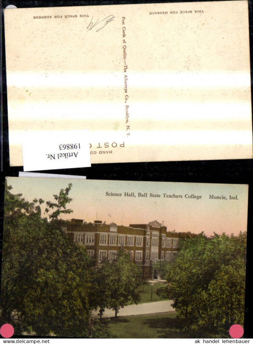 198863,Indiana Muncie Science Hall Ball State Teachers College