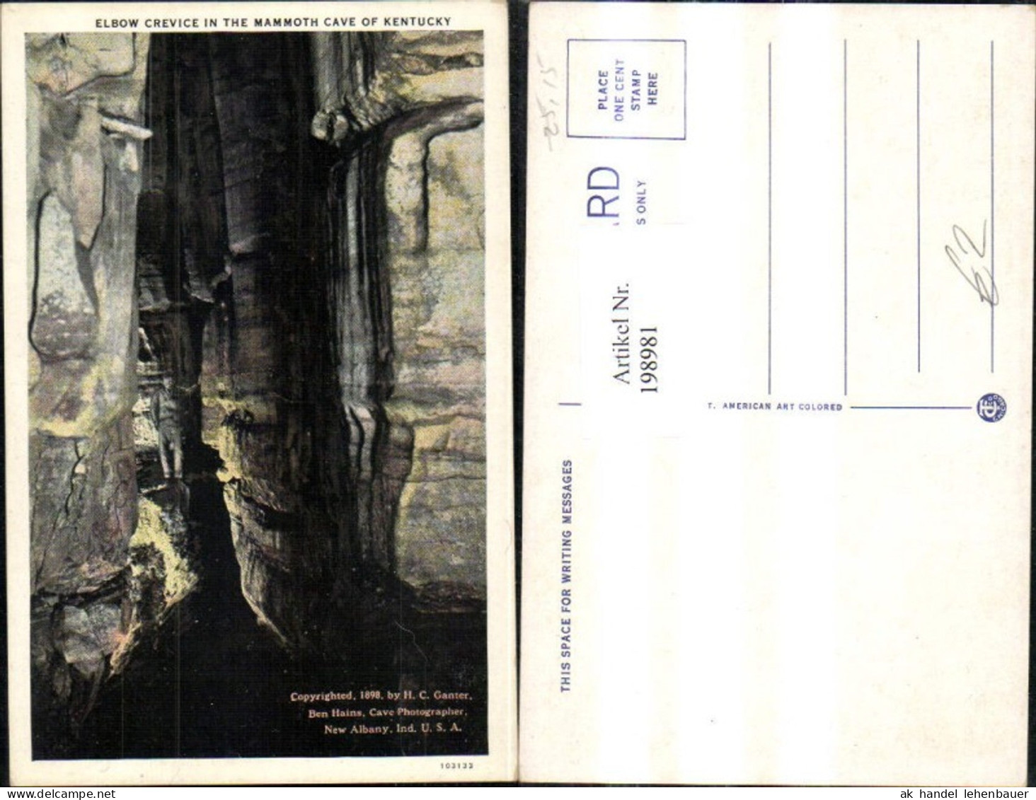 198981,Kentucky Elbow Crevice in the Mammoth Cave of Kentucky