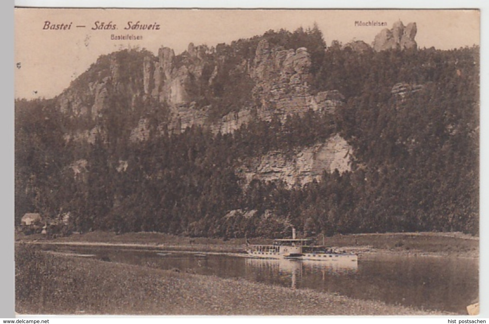 (19919) AK Sächs. Schweiz, Bastei 1924