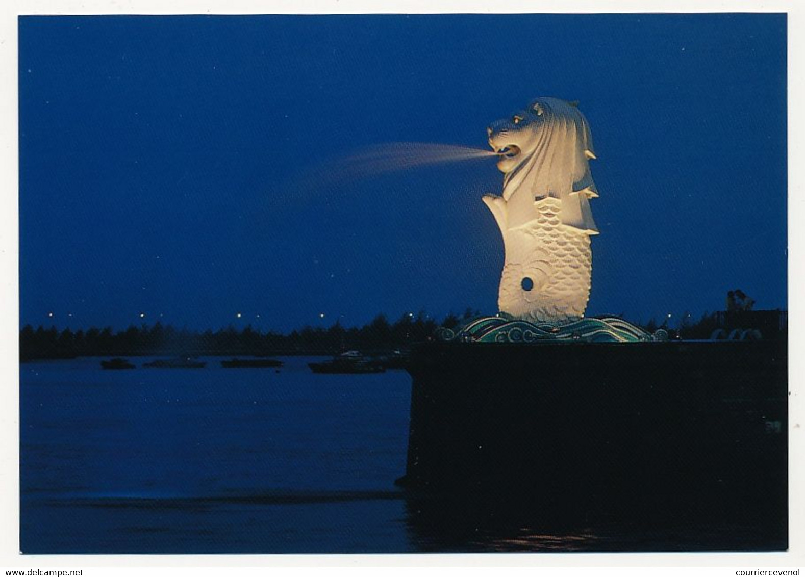 2 CPM - SINGAPOUR - Le Merlion, symbole de Singapour