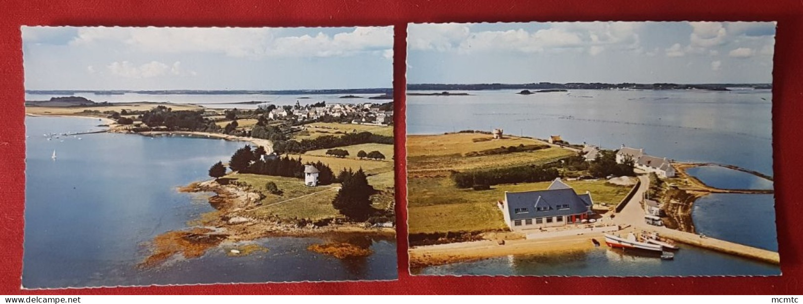 2 CPSM grand format -   Ile d'Arz  ( Morbihan )