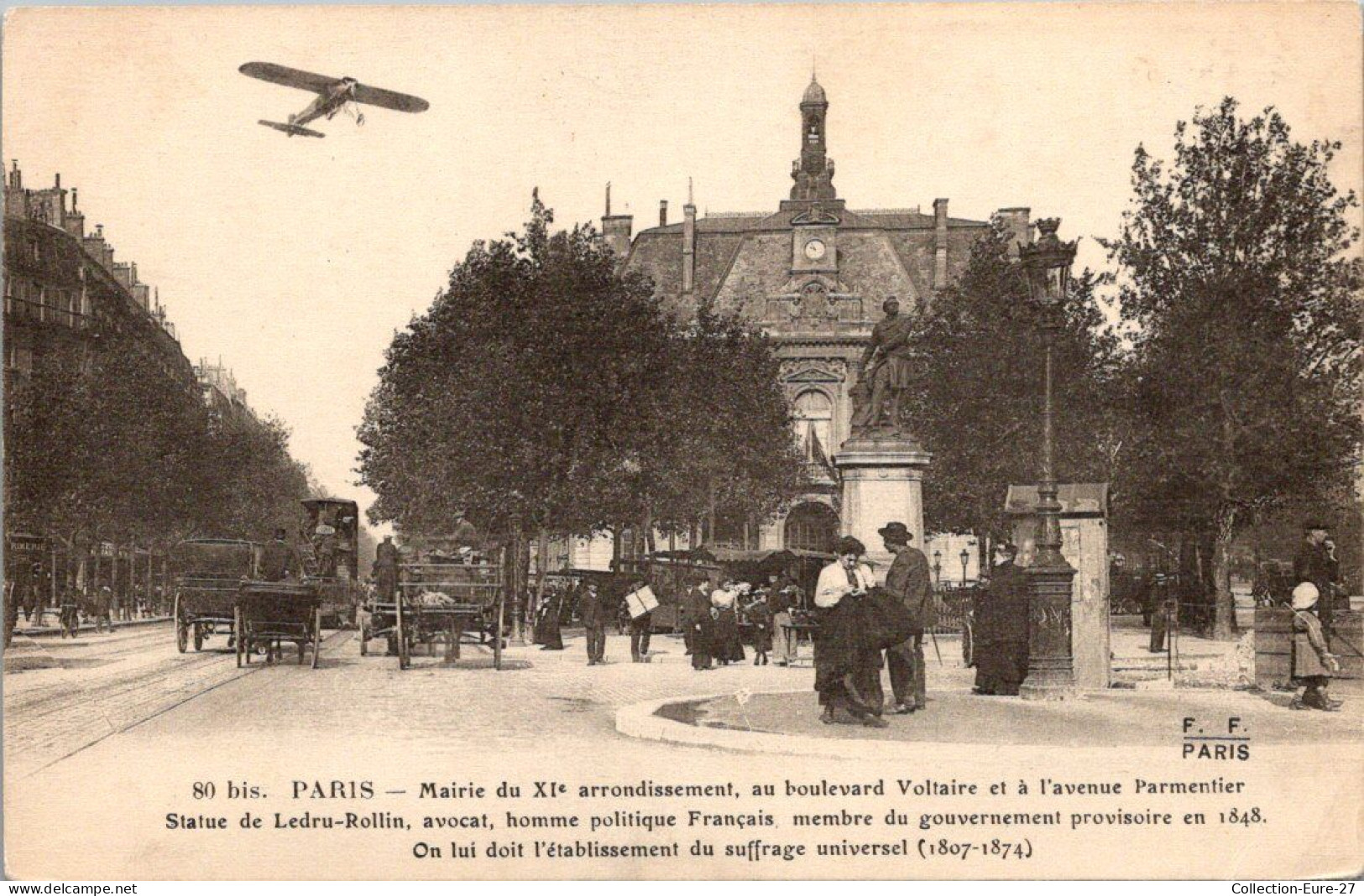 (20/11/25) 75-CPA PARIS - 11ème ARRONDISSEMENT - LA MAIRIE - AVIATION AVION