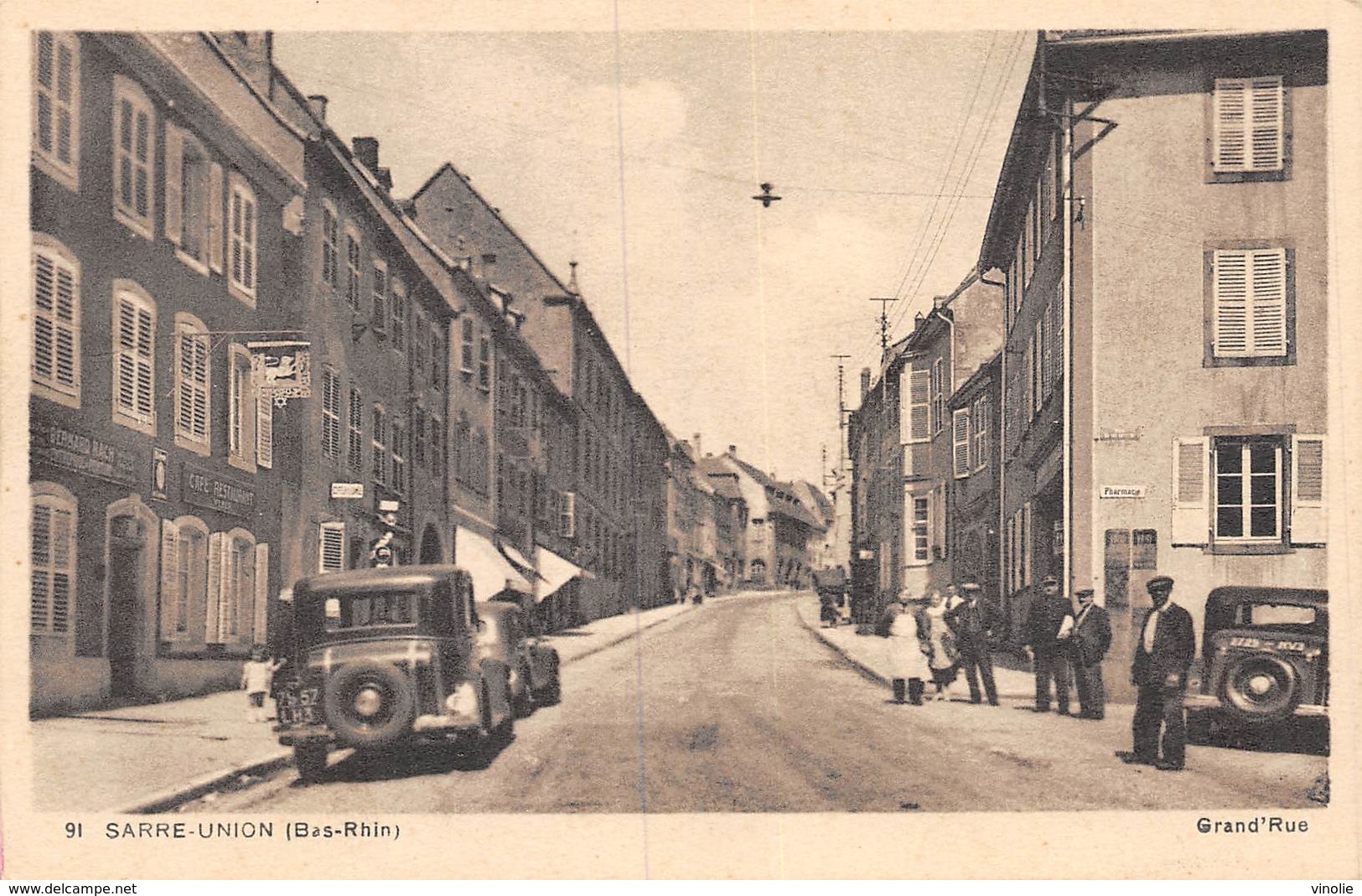 20-4149 : SARRE-UNION. GRAND'RUE. AUTOMOBILE.