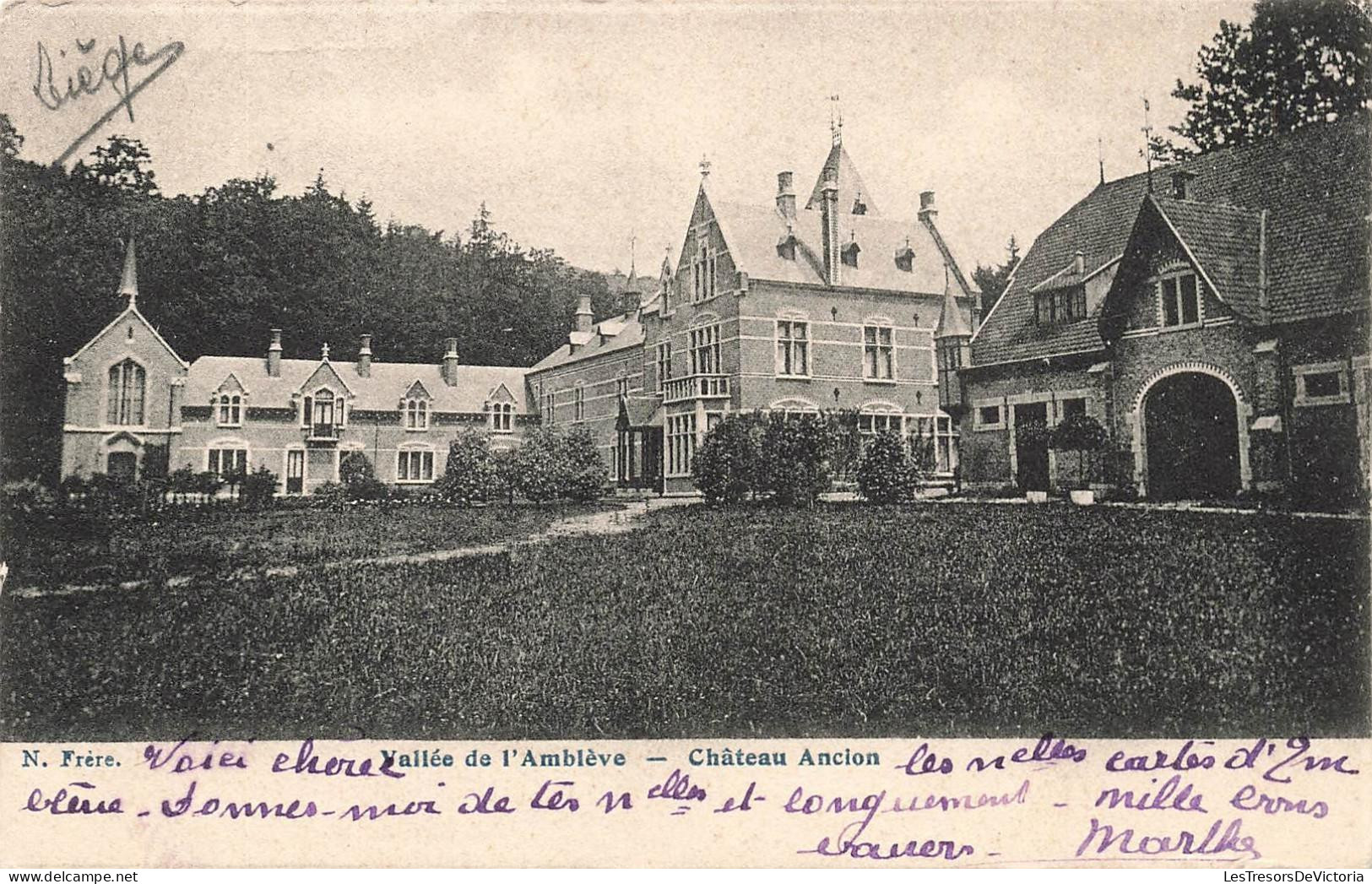 [-20%] BELGIQUE - Amblève - Vallée de lAmblève - Château Ancion - Carte postale ancienne