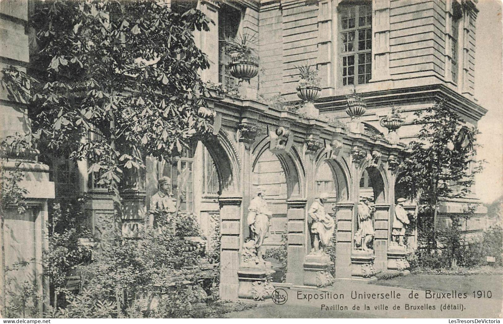 [-20%] BELGIQUE - Bruxelles - Expositions Universelles 1910 - Pavillon de la ville de Bruxelles - Carte Postale Ancienne