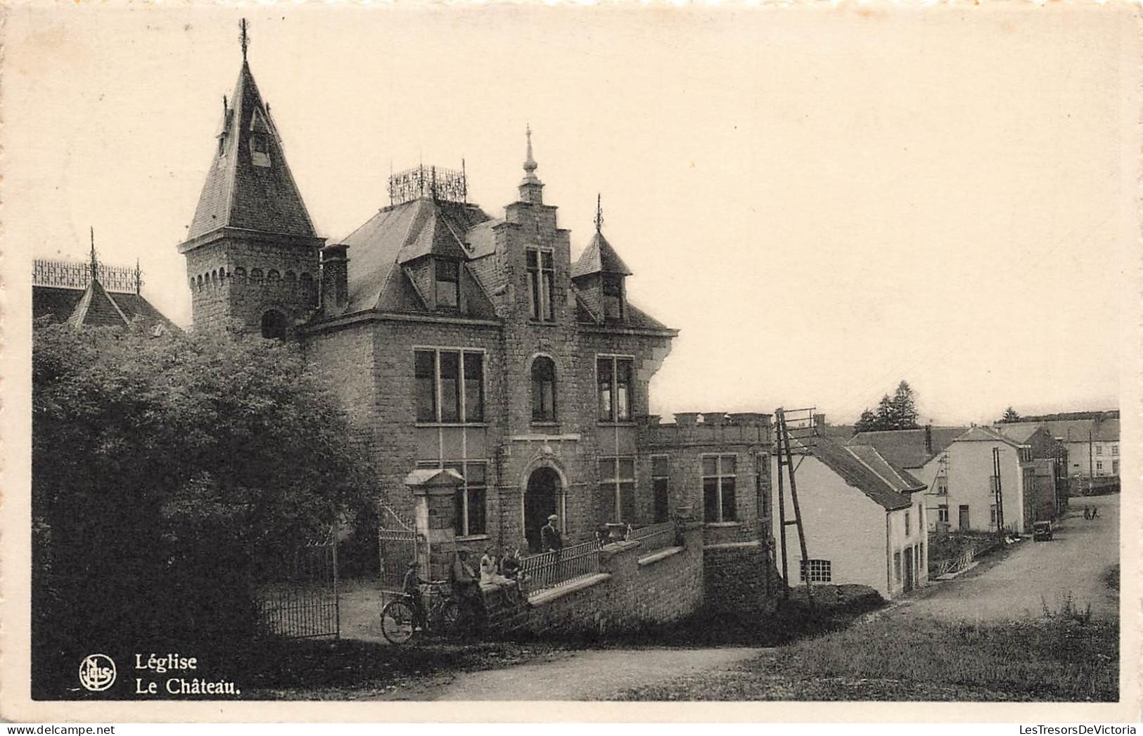 [-20%] BELGIQUE - Léglise le château - Ern Thill Bruxelles - vue générale - animé - Carte Postale Ancienne