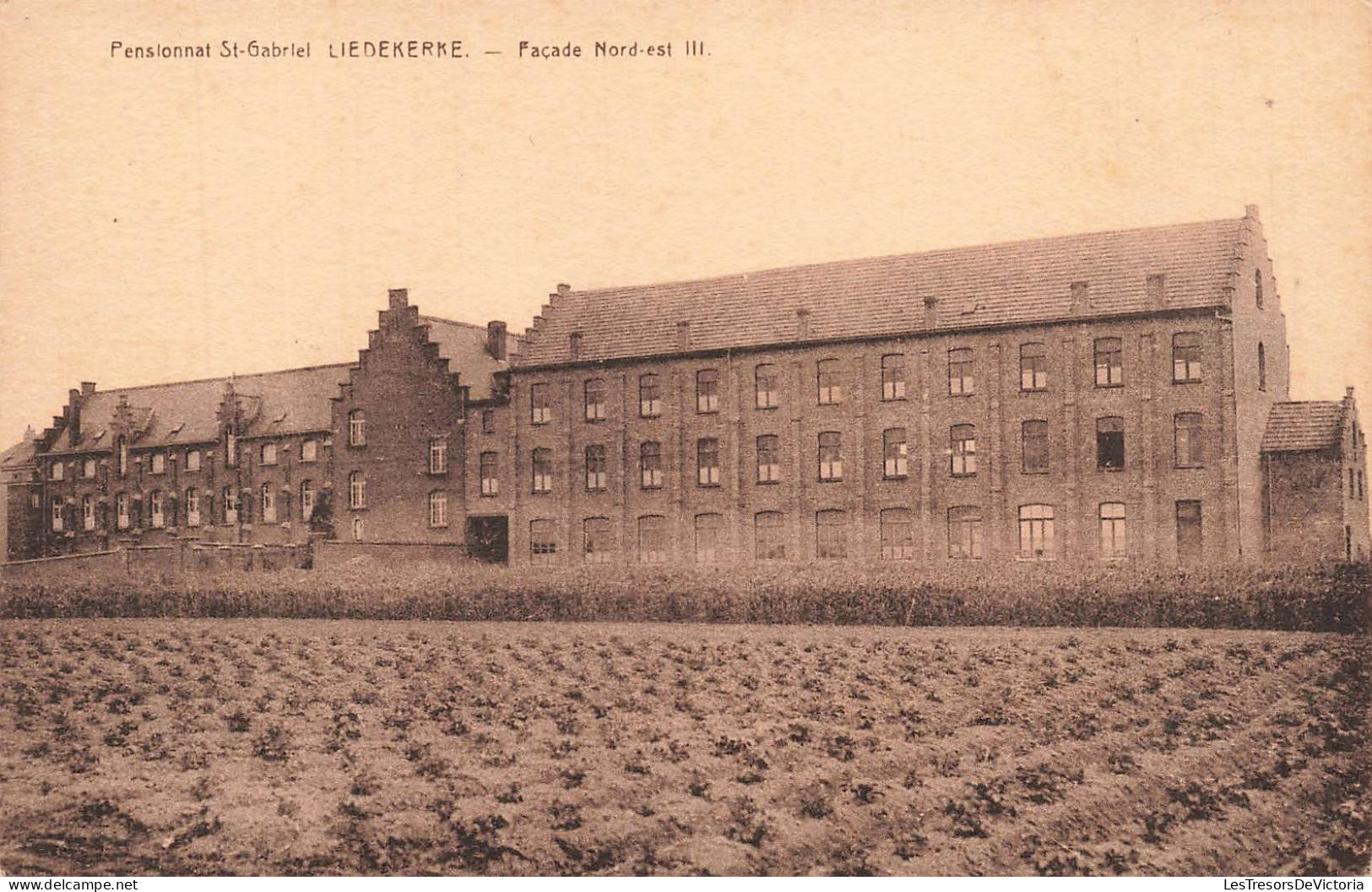 [-20%] BELGIQUE - Liedekerke - Pensionnat St Gabriel - Façade Nord Est - Bâtiment - Champ - E Desaix - Carte postale anc