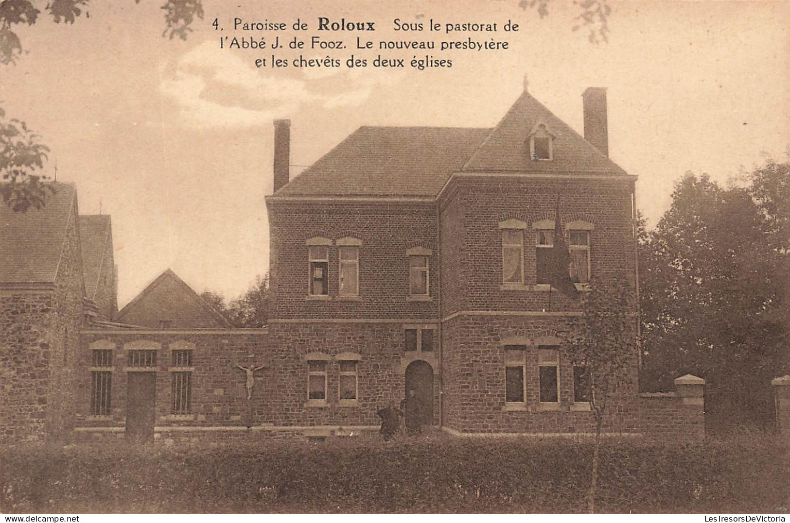 [-20%] BELGIQUE - Paroisse de Roloux - Sous le Pastorat de lAbbé J de Fooz - Le nouveau presbytère - Carte Postale
