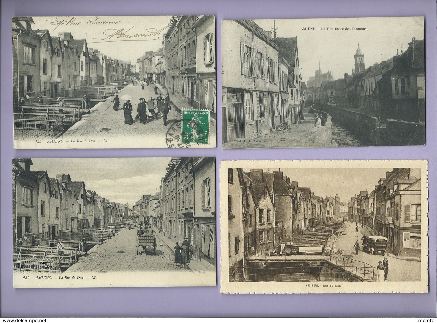 20 CPA divers   - Amiens  -  Rue des Tanneurs -   Rue du Don  - Rue des Majots