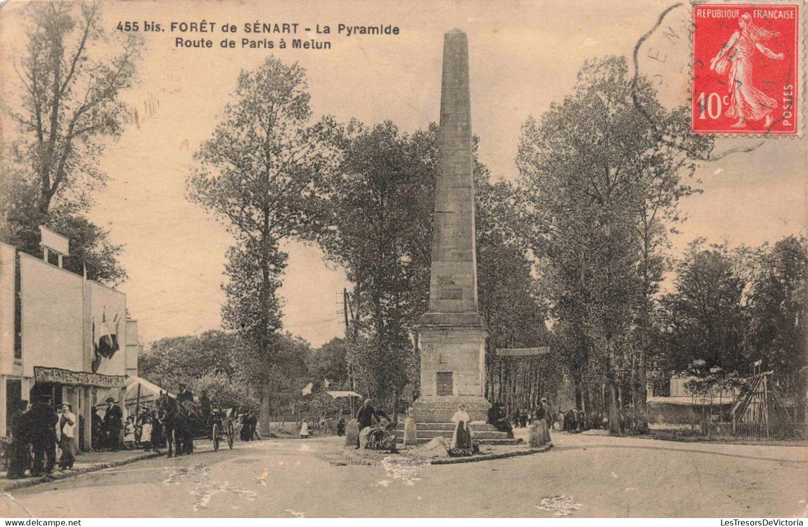 [-20%] FRANCE - Sénart  - Forêt de Sénart - La pyramide - Route de Paris à Melun - Carte Postale Ancienne
