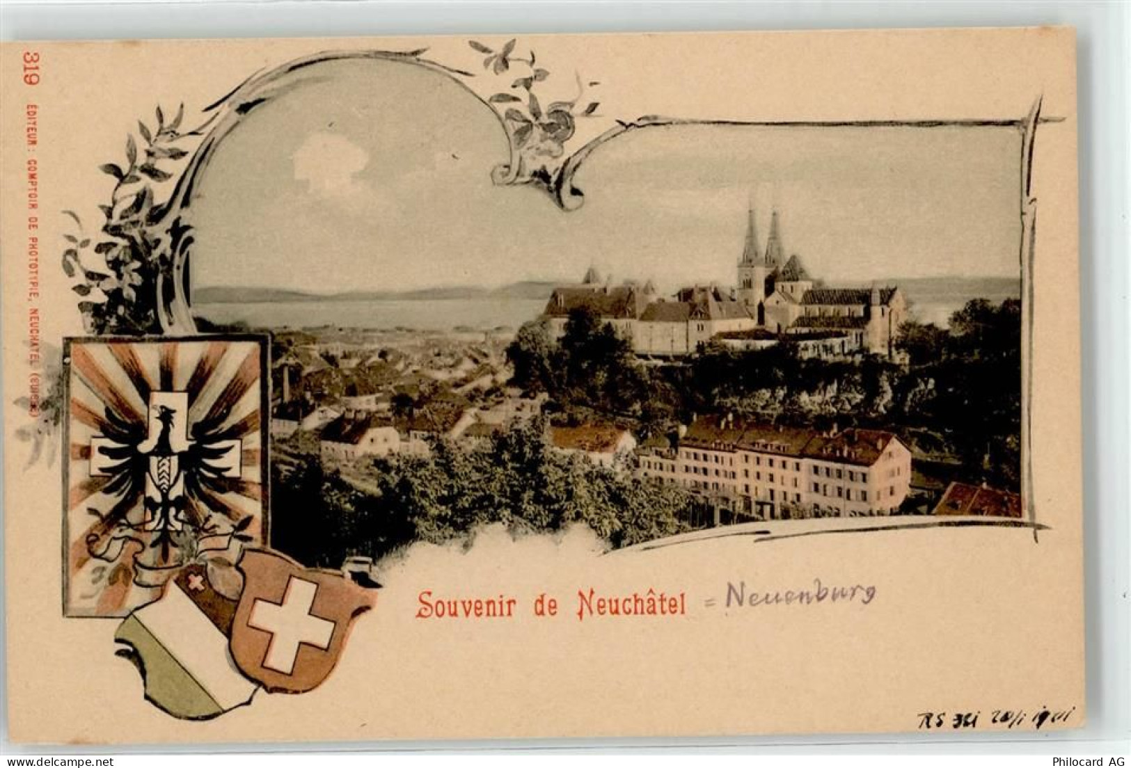 2000 Neuchâtel Neuenburg - Kirche Wappen - 52224297