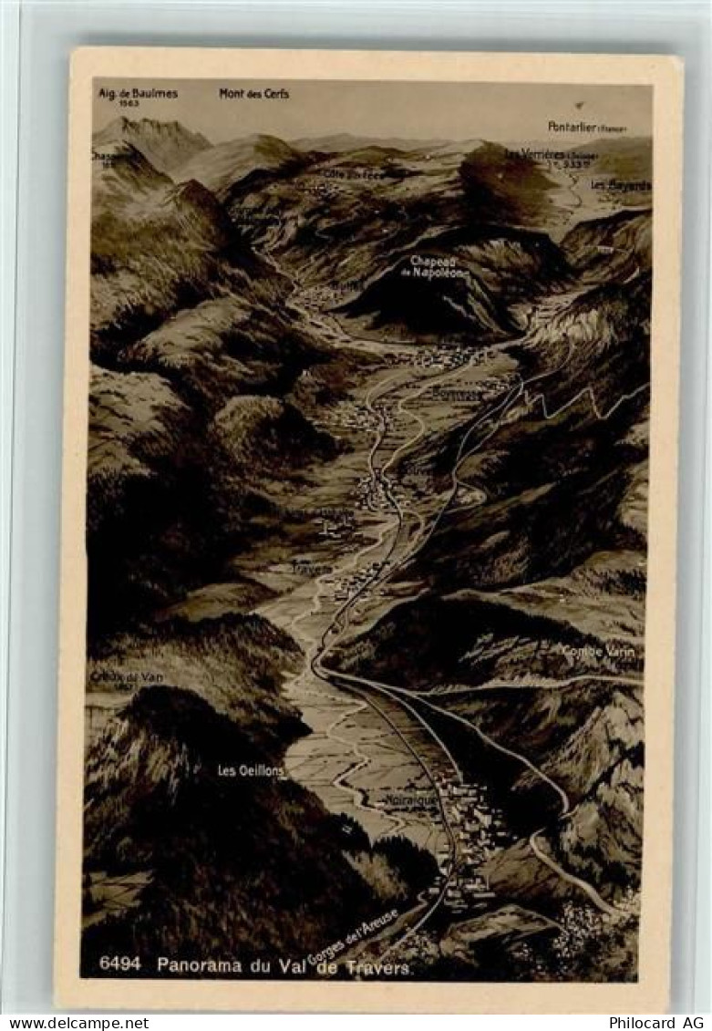 2000 Neuchâtel Neuenburg - Panorama du Val de Travers - 12112530