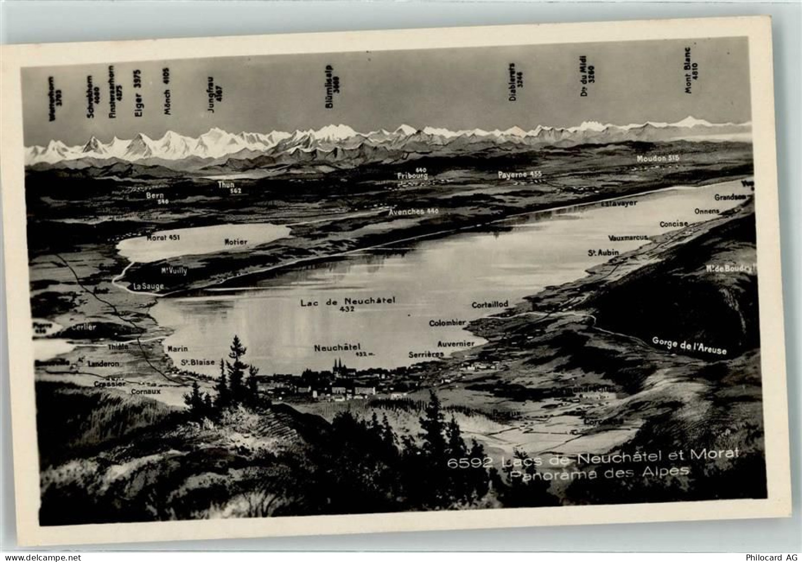 2000 Neuchâtel Neuenburg - Panorama Neuenburgersee - 39407186