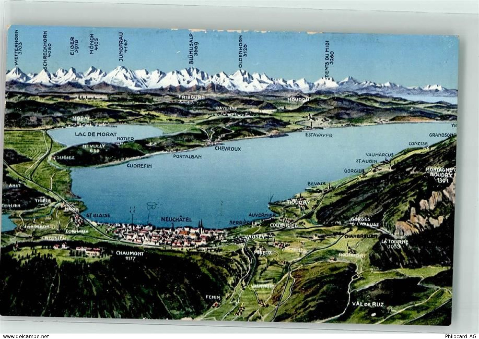 2000 Neuchâtel Neuenburg - Panorama Neuenburgersee - 39407202