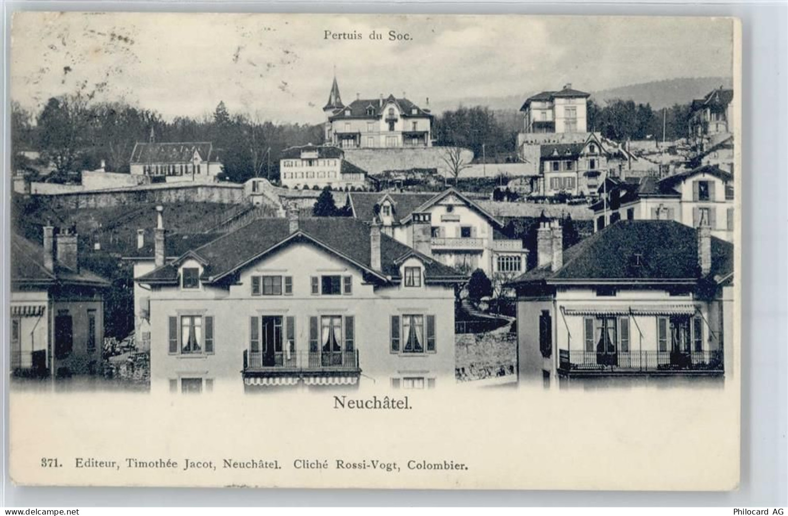 2000 Neuchâtel Neuenburg - Pertuis du Soc, Teilansicht - 50671325