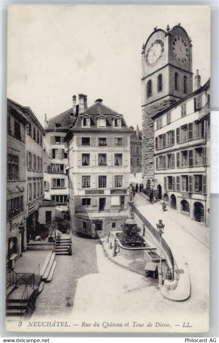 2000 Neuchâtel Neuenburg - Rue du Chateau, Tour de Diesse - 50671284