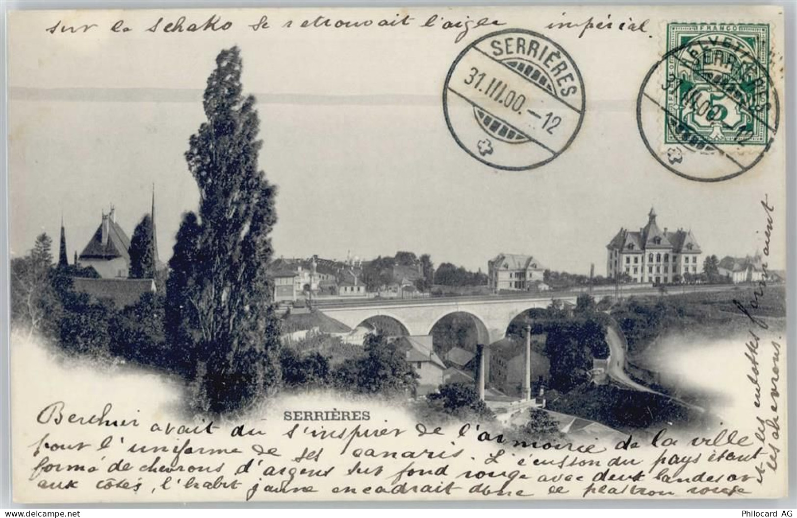 2000 Neuchâtel Neuenburg - Serrieres - 50609621