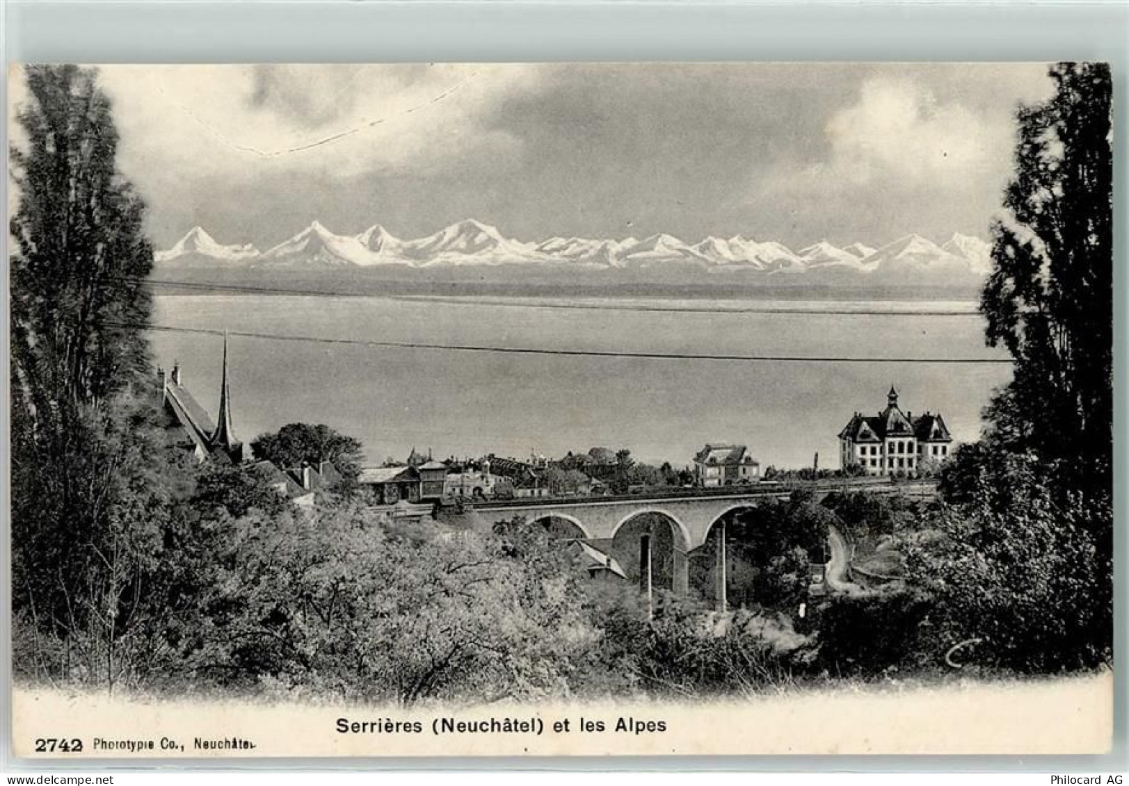 2000 Neuchâtel Neuenburg - Serrieres Alpenkette - 10607459