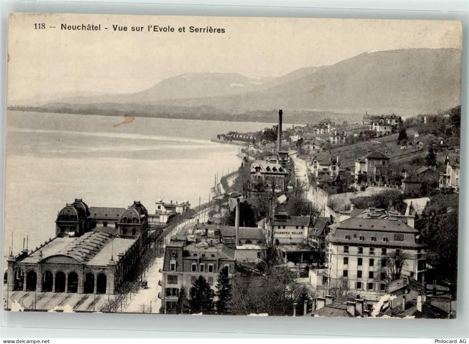 2000 Neuchâtel Neuenburg - Vue sur l Evole et Serrieres - 39405486