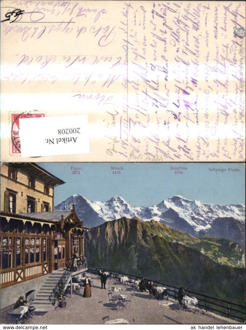 200208,Schynige Platte Eiger M&ouml;nch Jungfrau G&uuml;ndlischwand Kt Bern