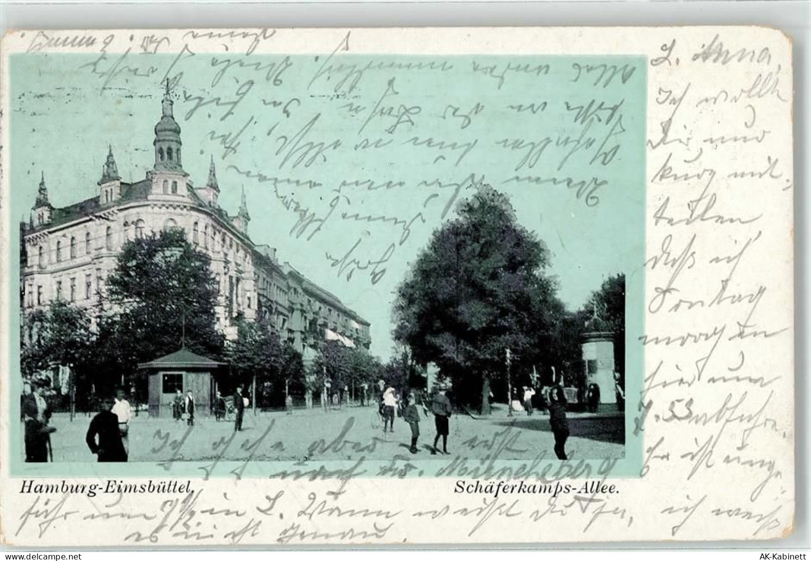 20095 W2000 Eimsbüttel 1907 - Litfaßsäule Schäferkamps Allee - 52105853
