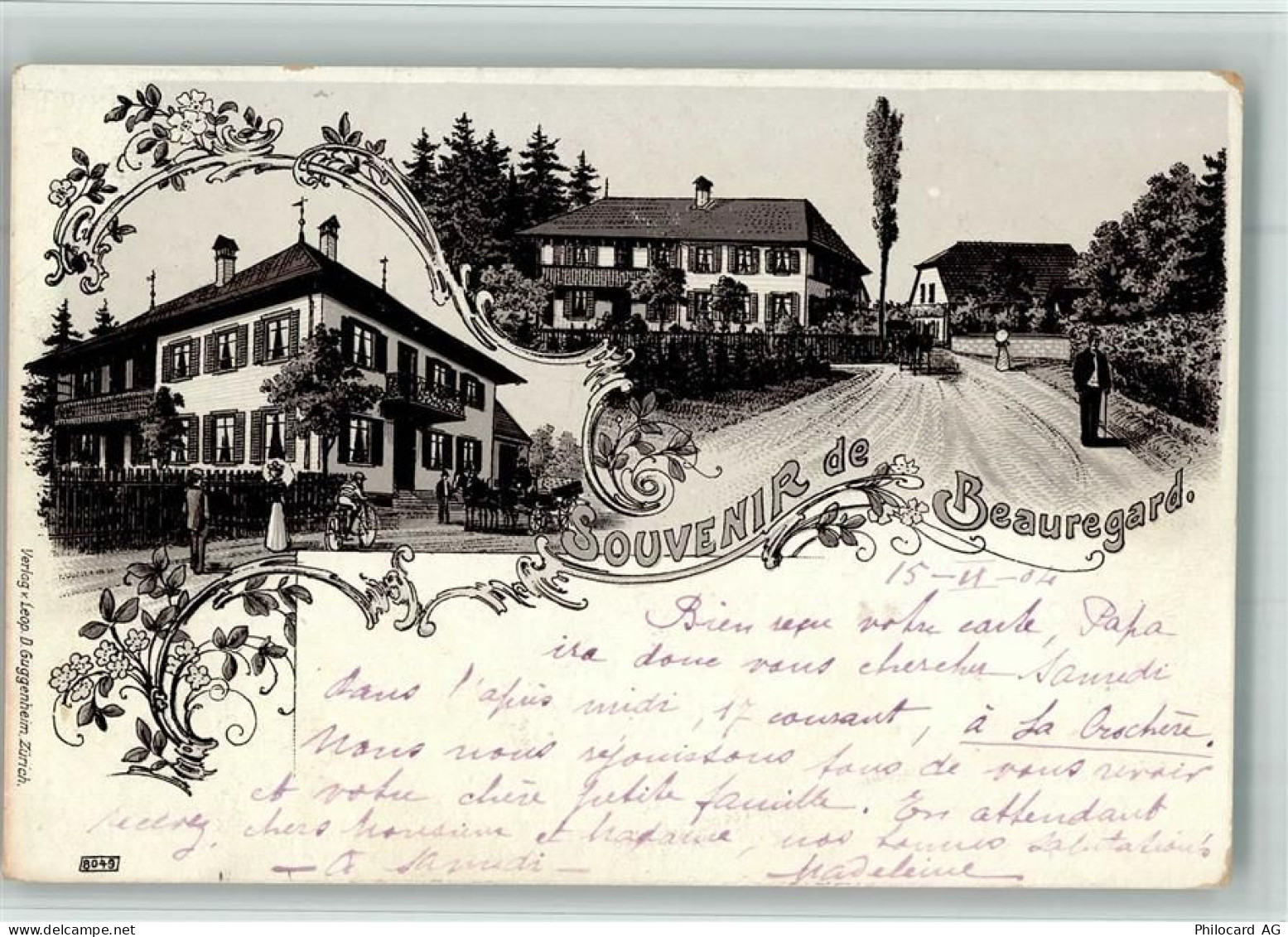 2012 Auvernier 1904 BOAKC Beauregard Lithographie - 13700359