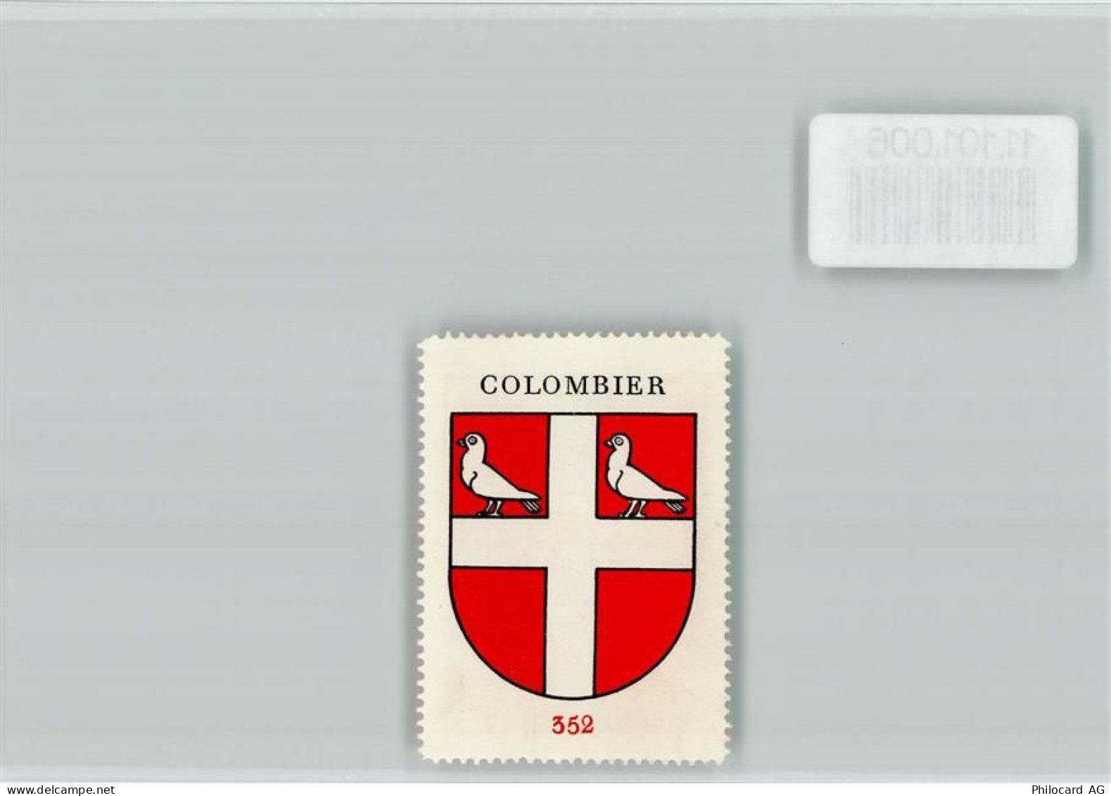 2013 Colombier NE - Vignette Wappen Kaffee Hag ca 1920-1940 Colombier - 11101006
