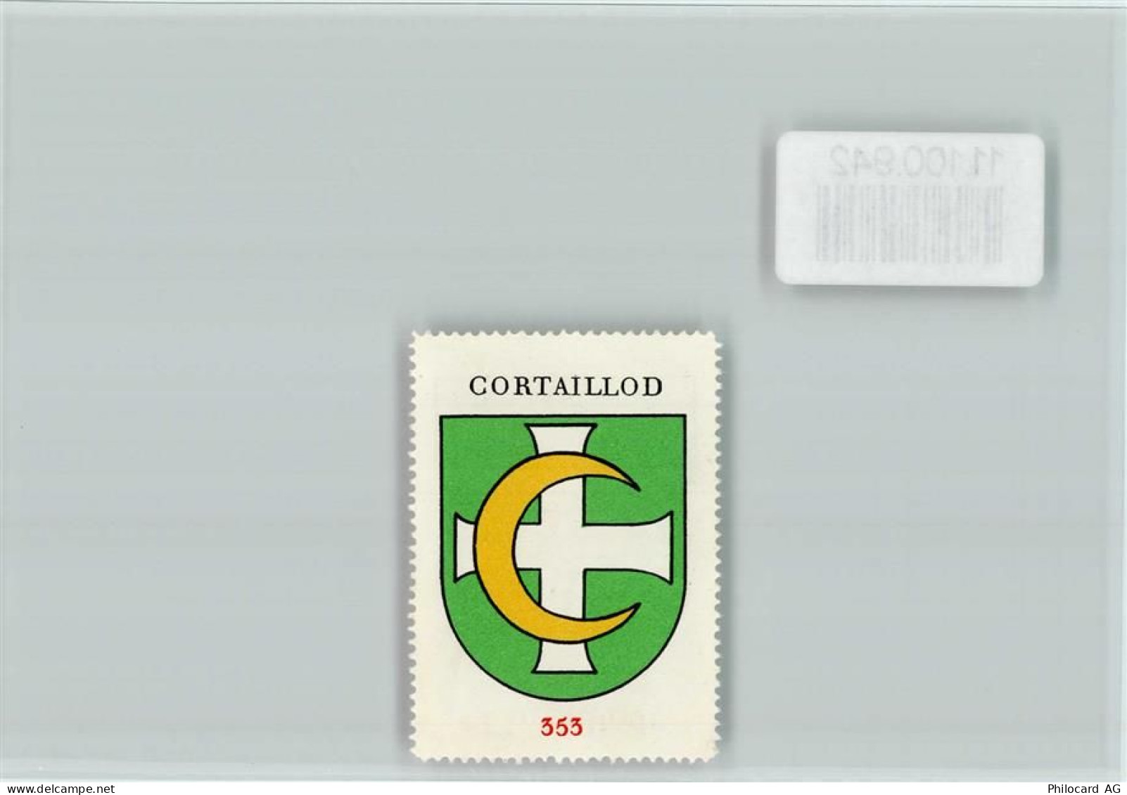 2016 Cortaillod - Vignette Wappen Kaffee Hag ca 1920-1940 Cortaillod - 11100942