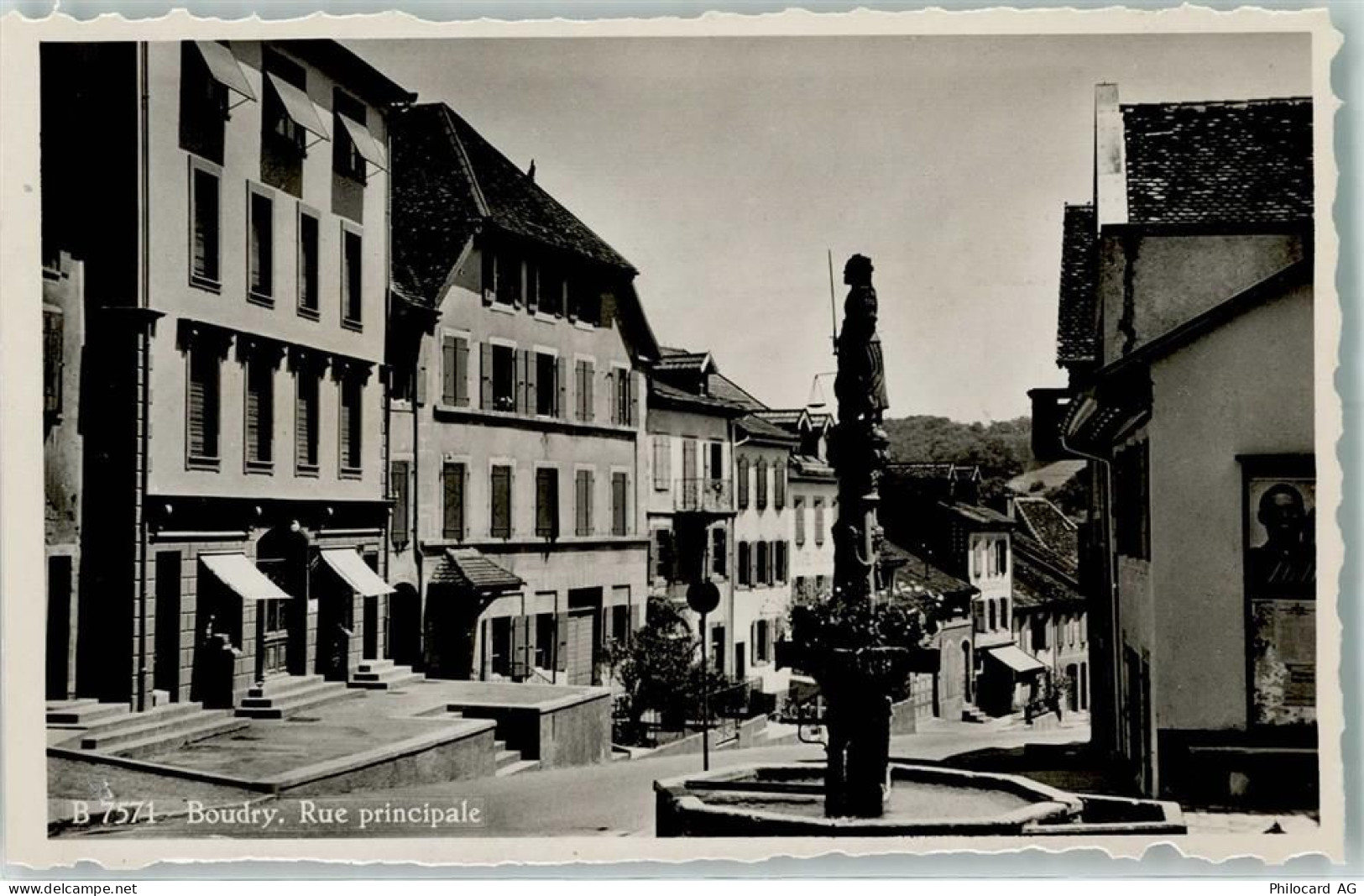 2017 Boudry - Rue Principale Ort handschriftlich - 10306246