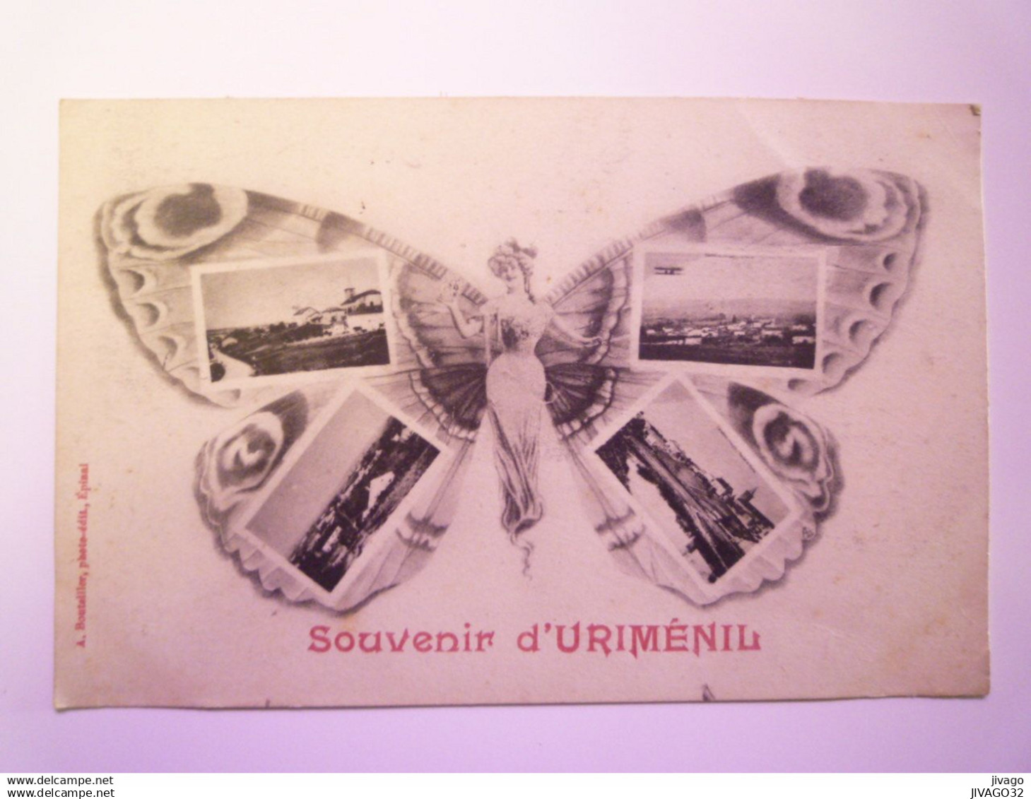 2021 - 1544  URIMENIL  (Vosges)  :  Carte multivue fantaisie  1917   XXX