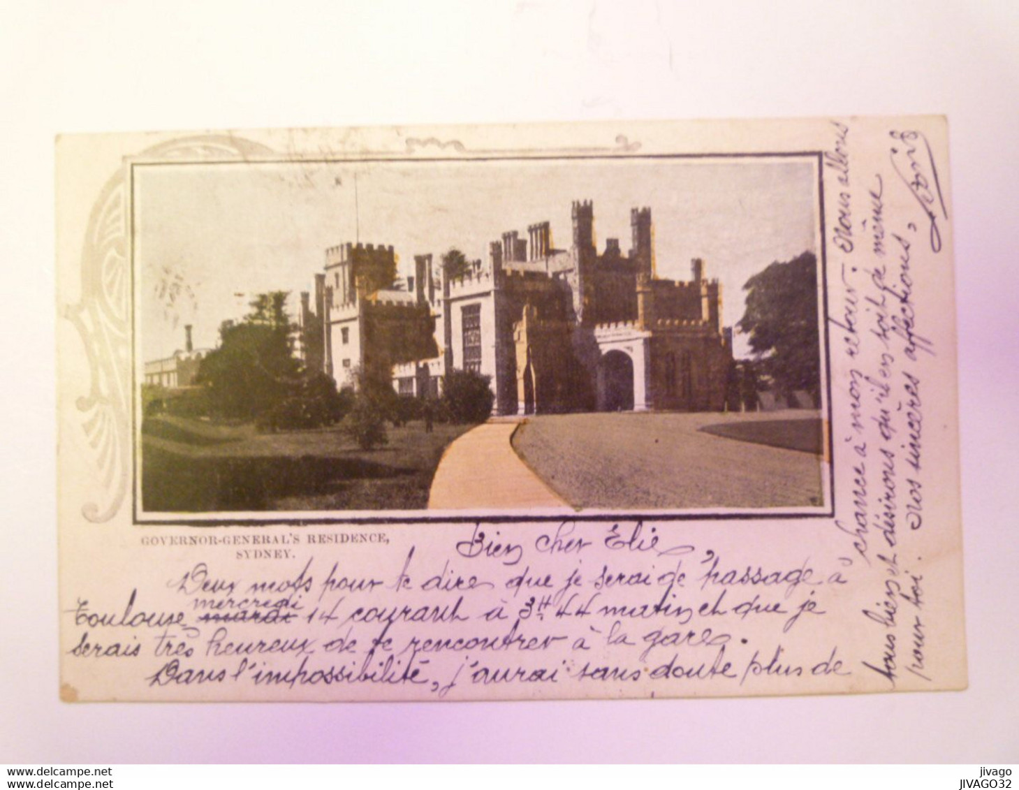 2021 - 2147  AUSTRALIE  -  SIDNEY  :  Governor-General's Residence , Sidney   XXX
