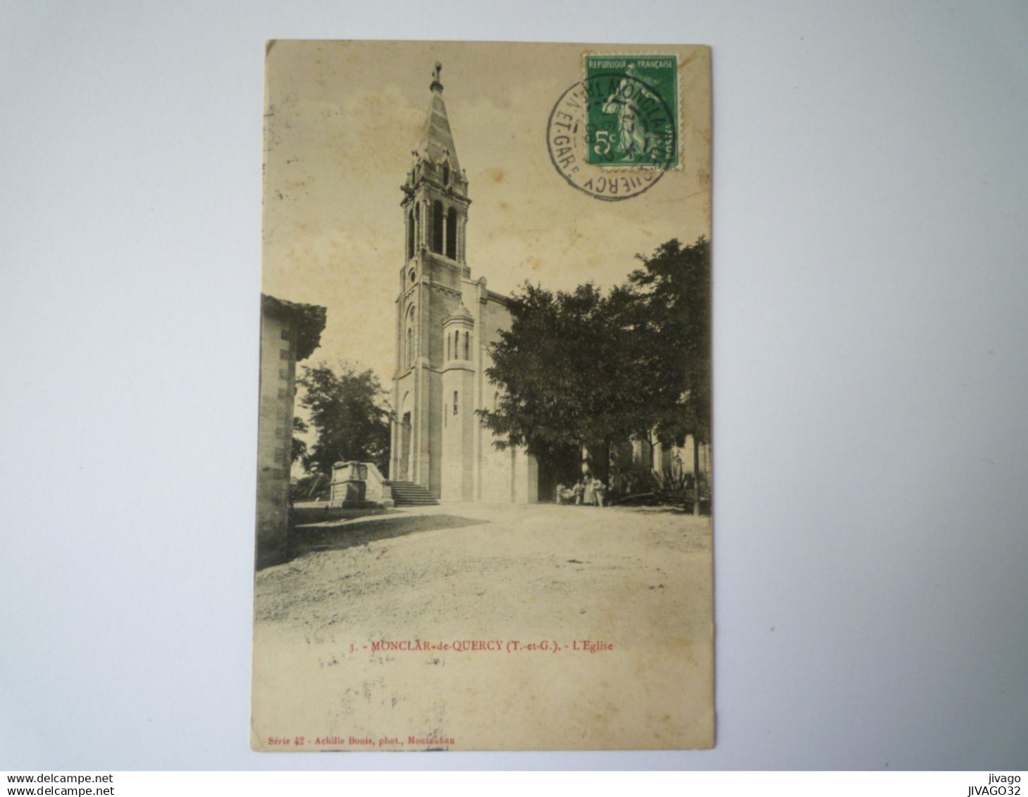 2022 - 3477  MONTCLAR-de-QUERCY  (Tarn-et-Garonne)  :  L'EGLISE   1908   XXX