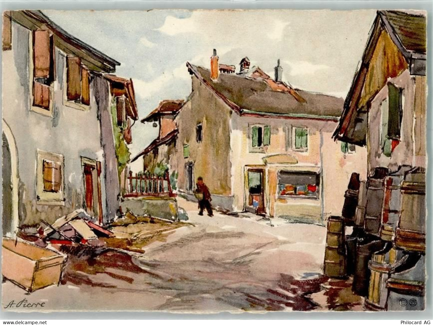 2022 Bevaix Künstlerkarte sign. A. Pierre - 10586074