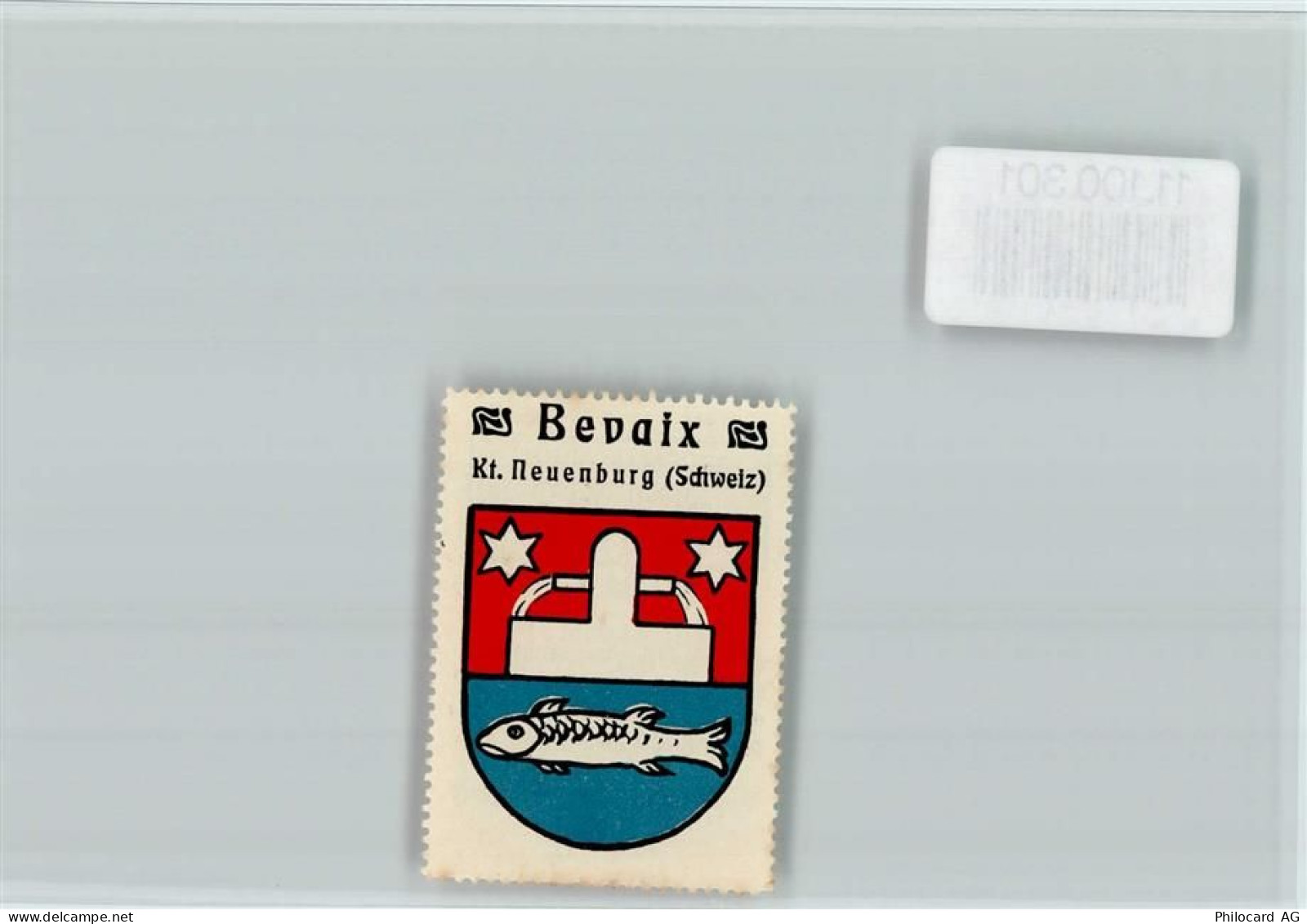 2022 Bevaix - Vignette Wappen Kaffee Hag ca 1920-1940 - 11100301