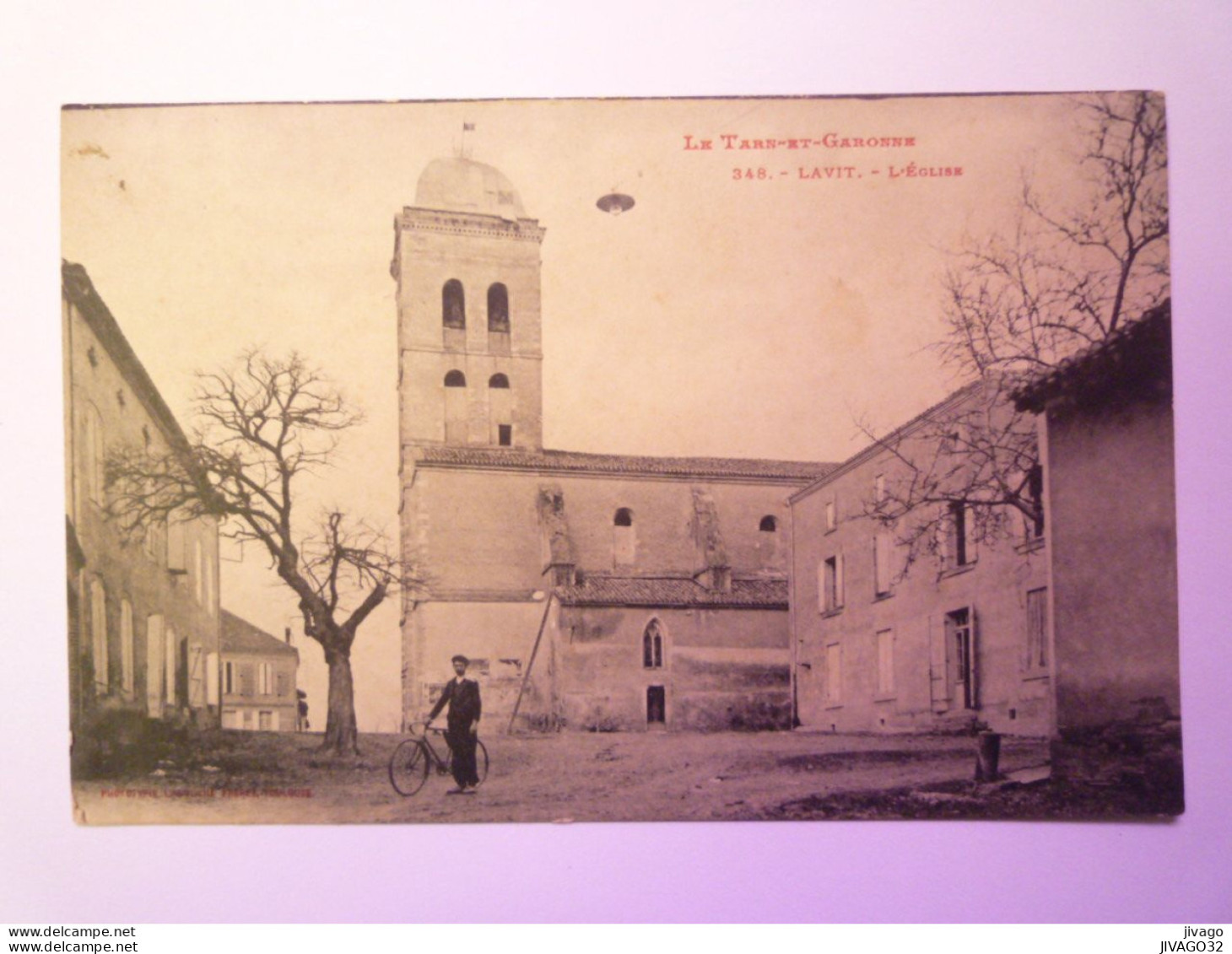 2023 - 4394  LAVIT  (Tarn-et-Garonne)  :  L'EGLISE   1923   XXX