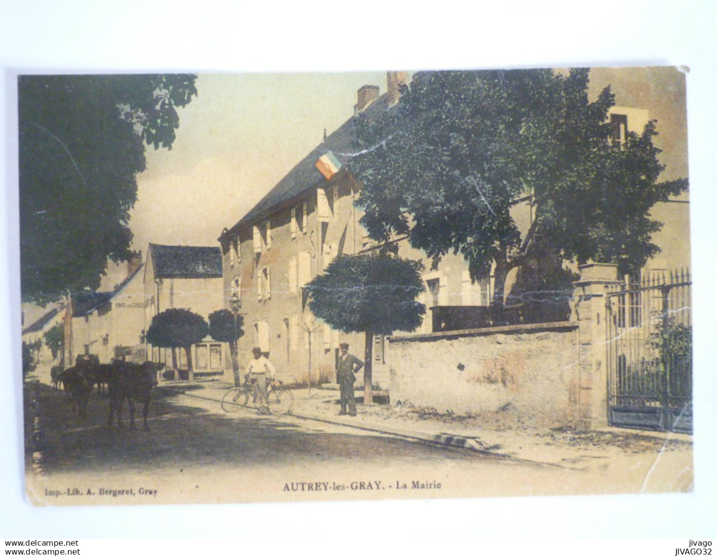 2024 - 3011  AUTREY-LES-GRAY  (Haute-Saône)  :  La MAIRIE   1921    XXX