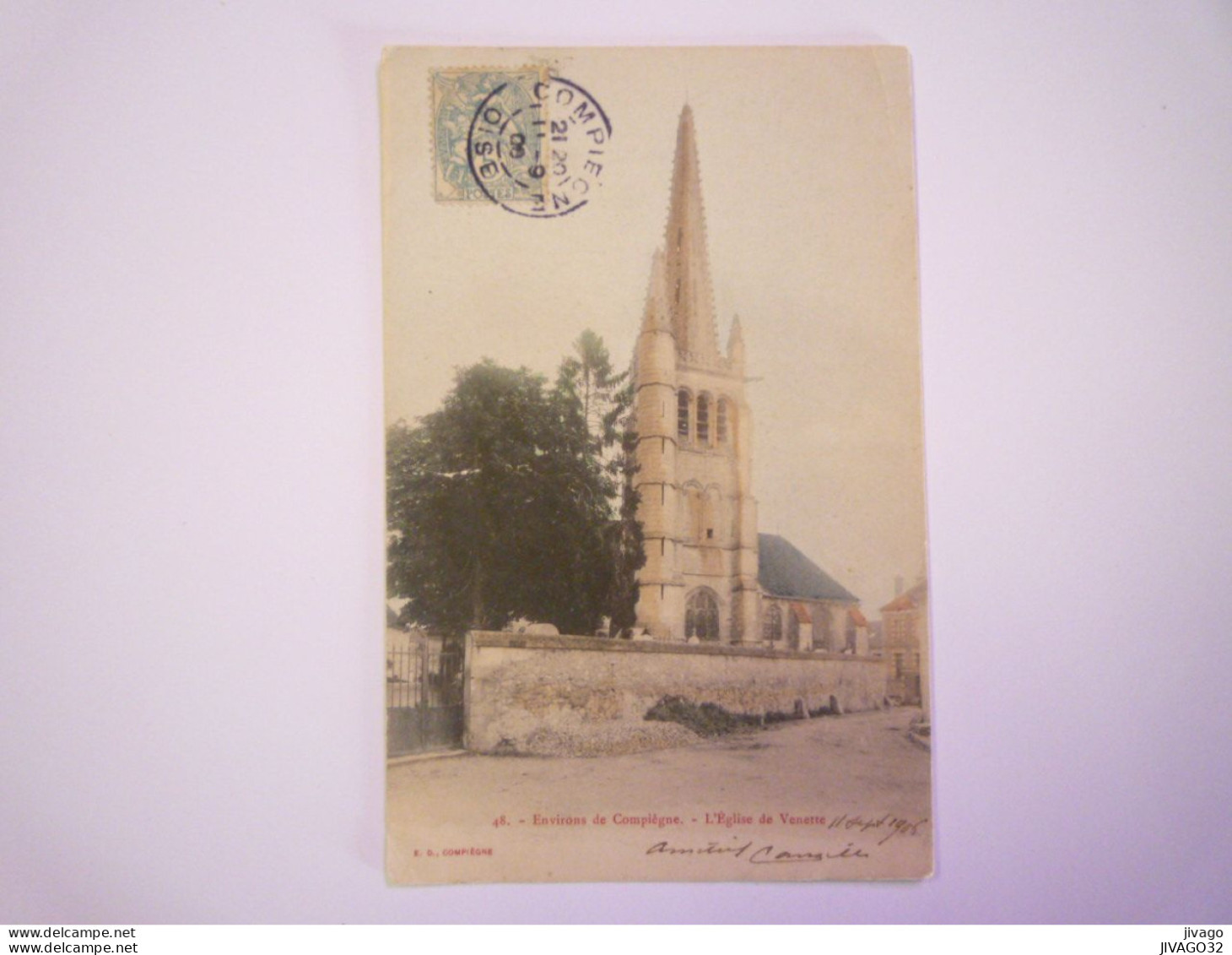 2024 - 739  VENETTE  (Oise)  :  L'EGLISE de VENETTE   1906   XXX