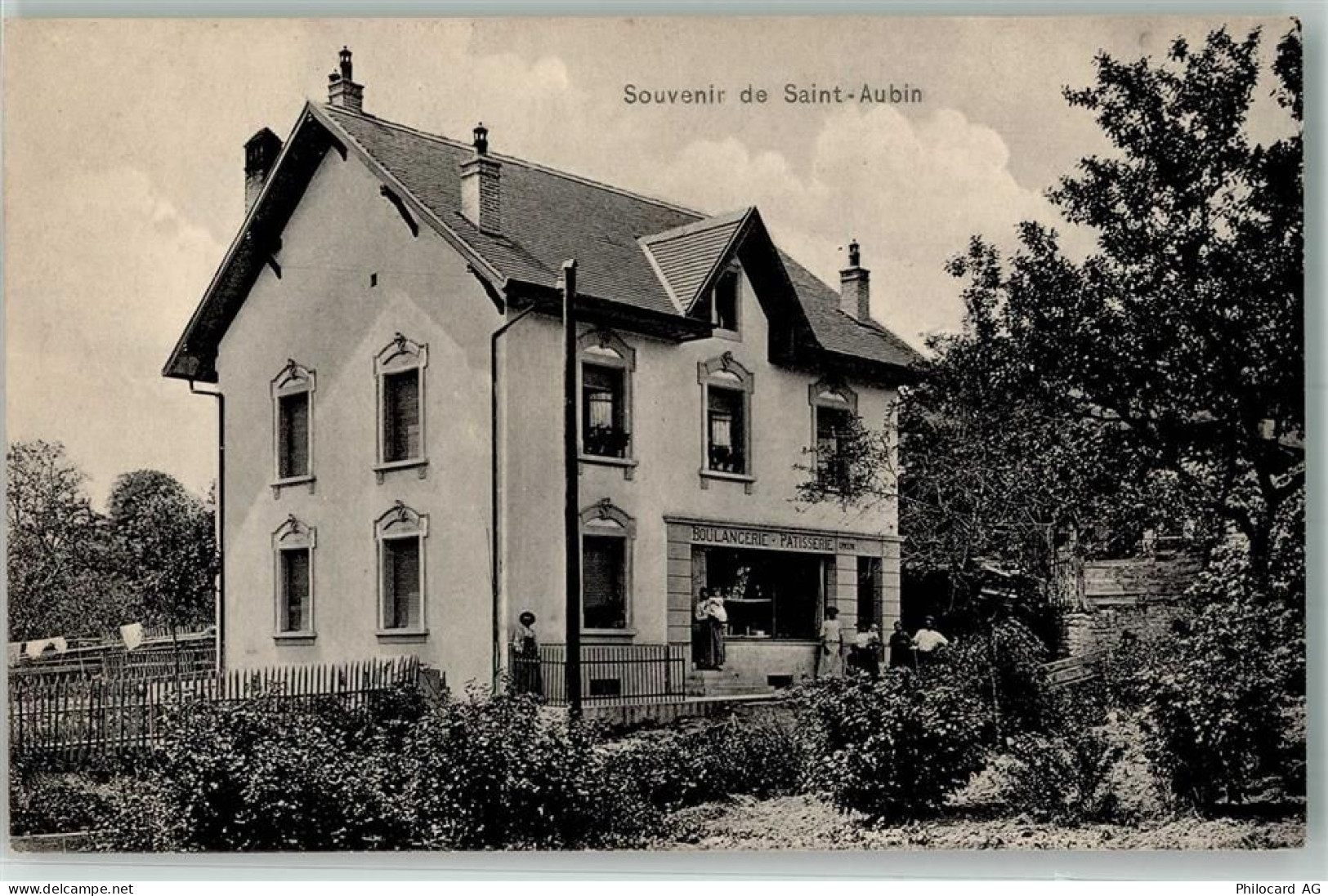 2024 St-Aubin NE Foto AK Geschäft Bäckerei - 13568128
