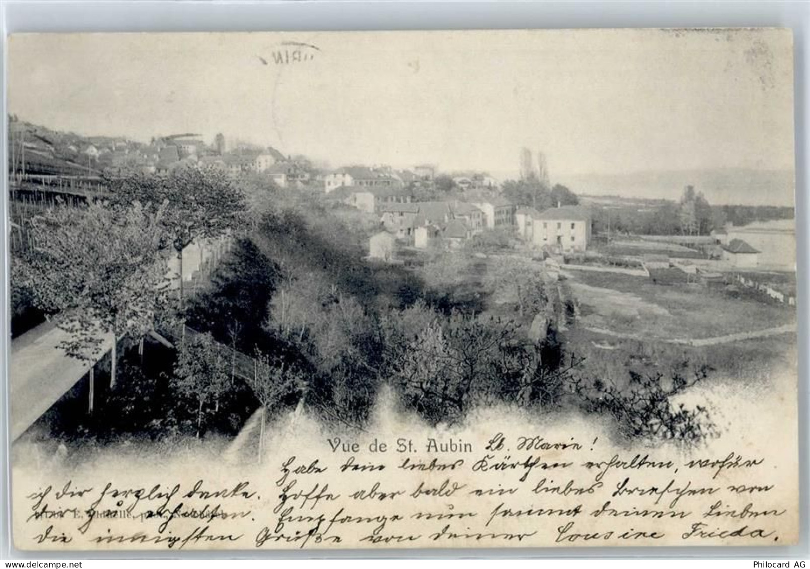 2024 St-Aubin NE - Kirche, Ortsansicht - 51089320