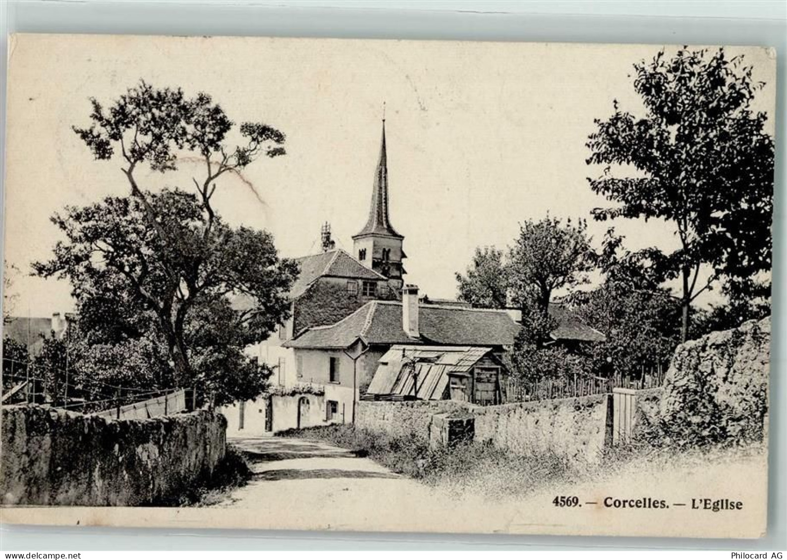 2035 Corcelles NE 1907 - Kirche - 10586517