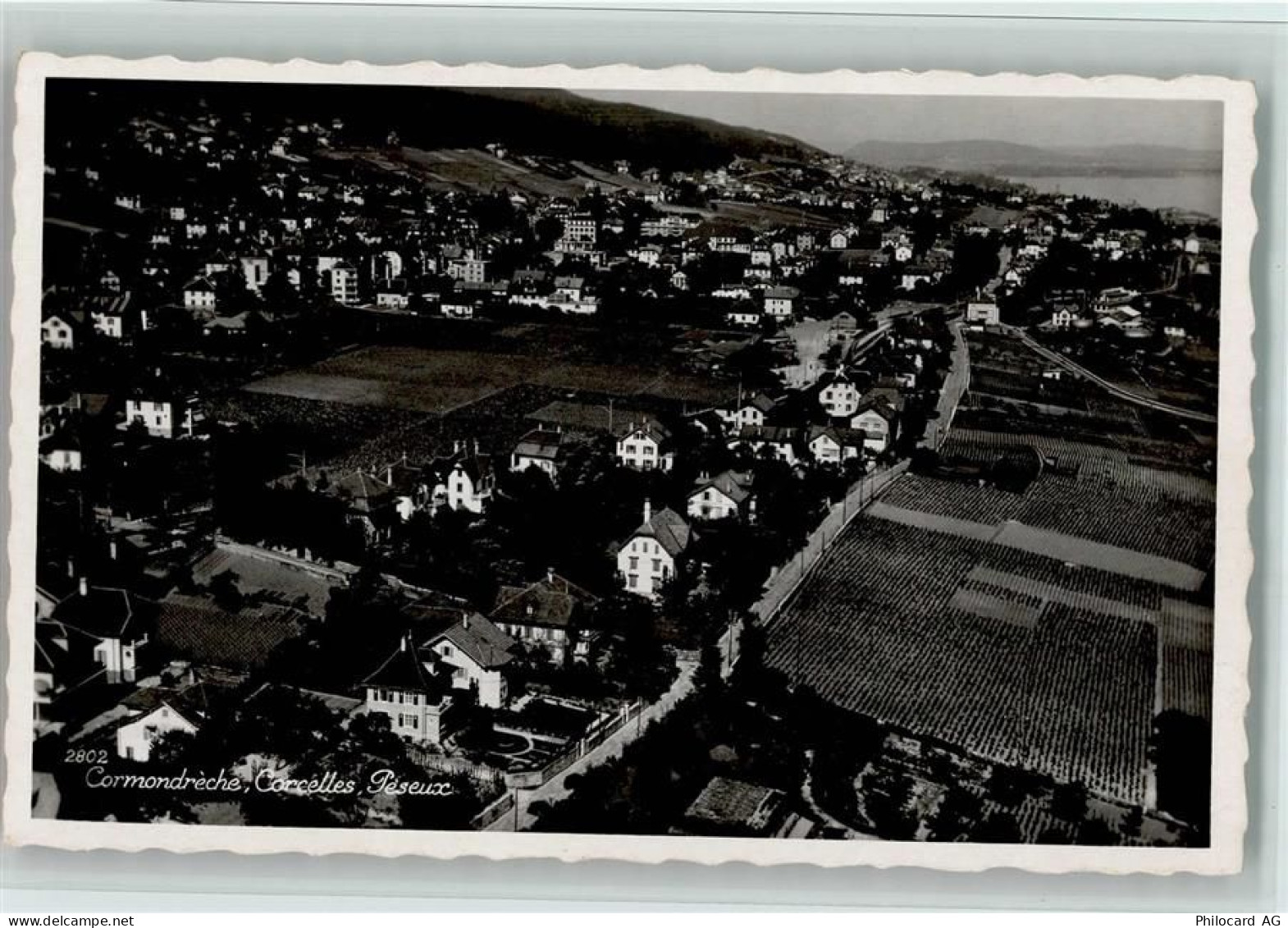 2036 Cormondrèche 1939 - Luftbild Photo Aeroport Lausanne - 13085739