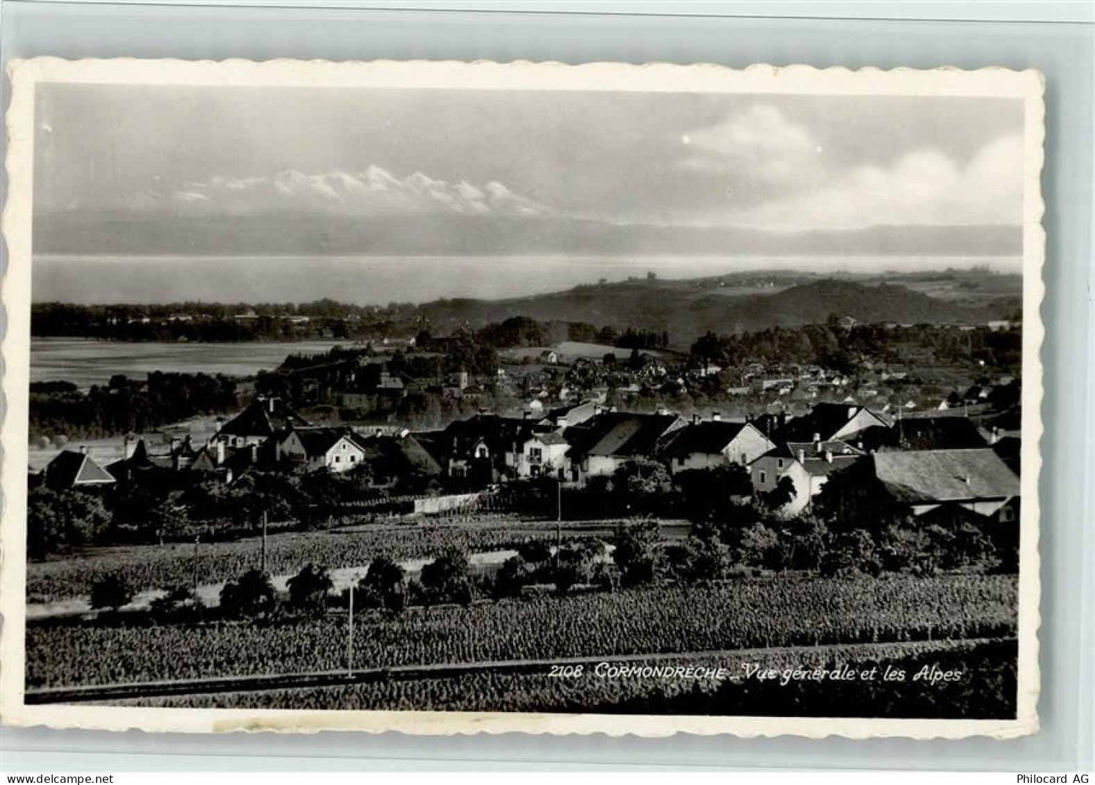 2036 Cormondrèche - Vue générale et les Alpes - 11064312