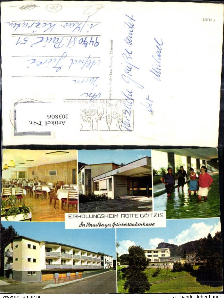 203806,Rütte Götzis Erholungsheim Mehrbild Ak