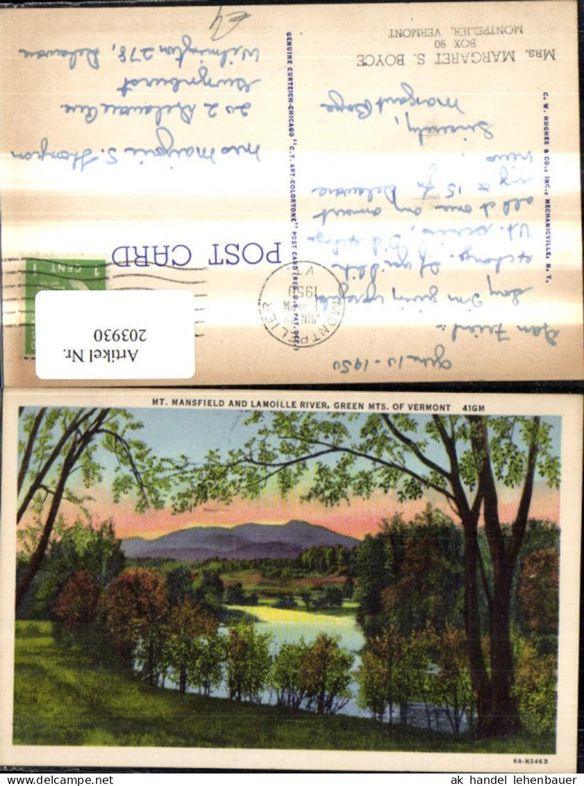 203930,Vermont Green Mountains Mount Mansfield and Lamoille River