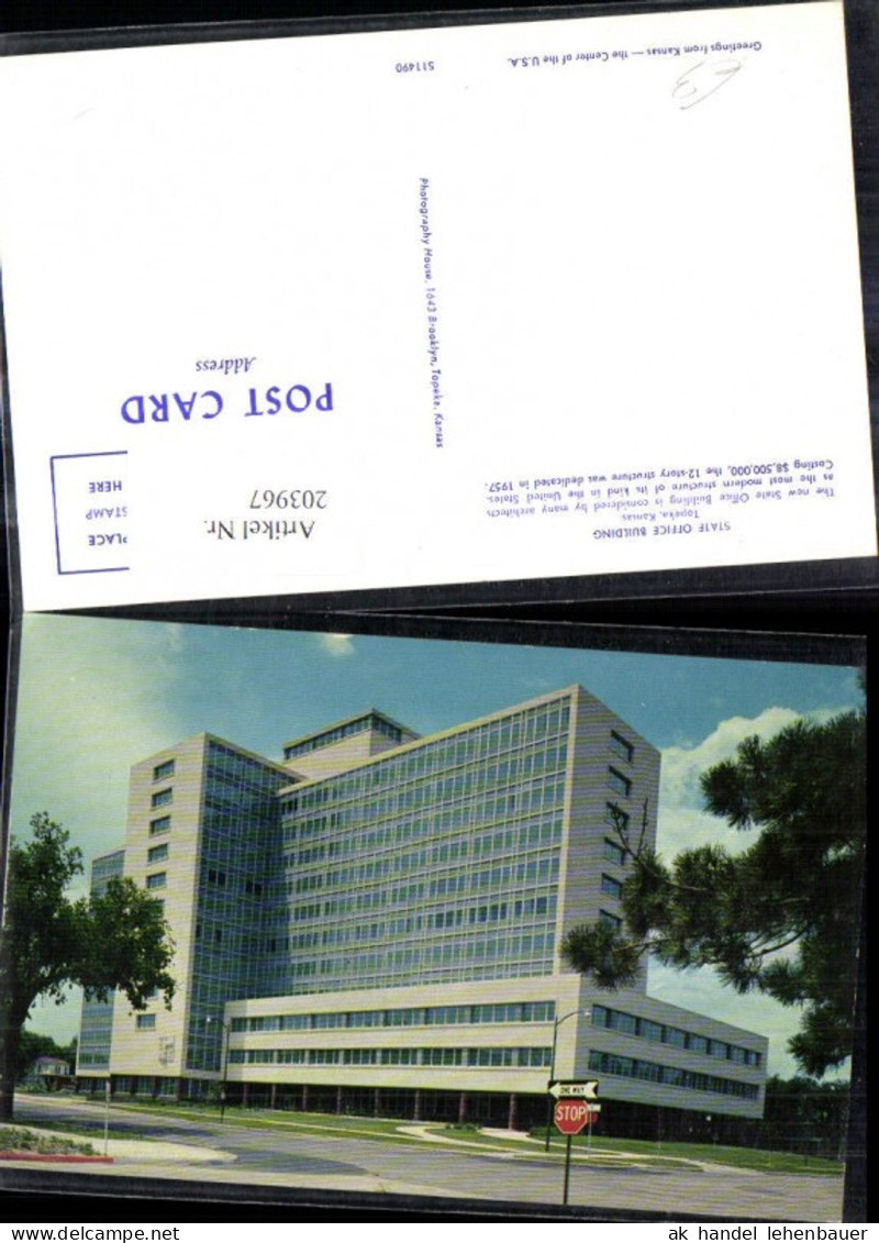 203967,Kansas Topeka State Office Building