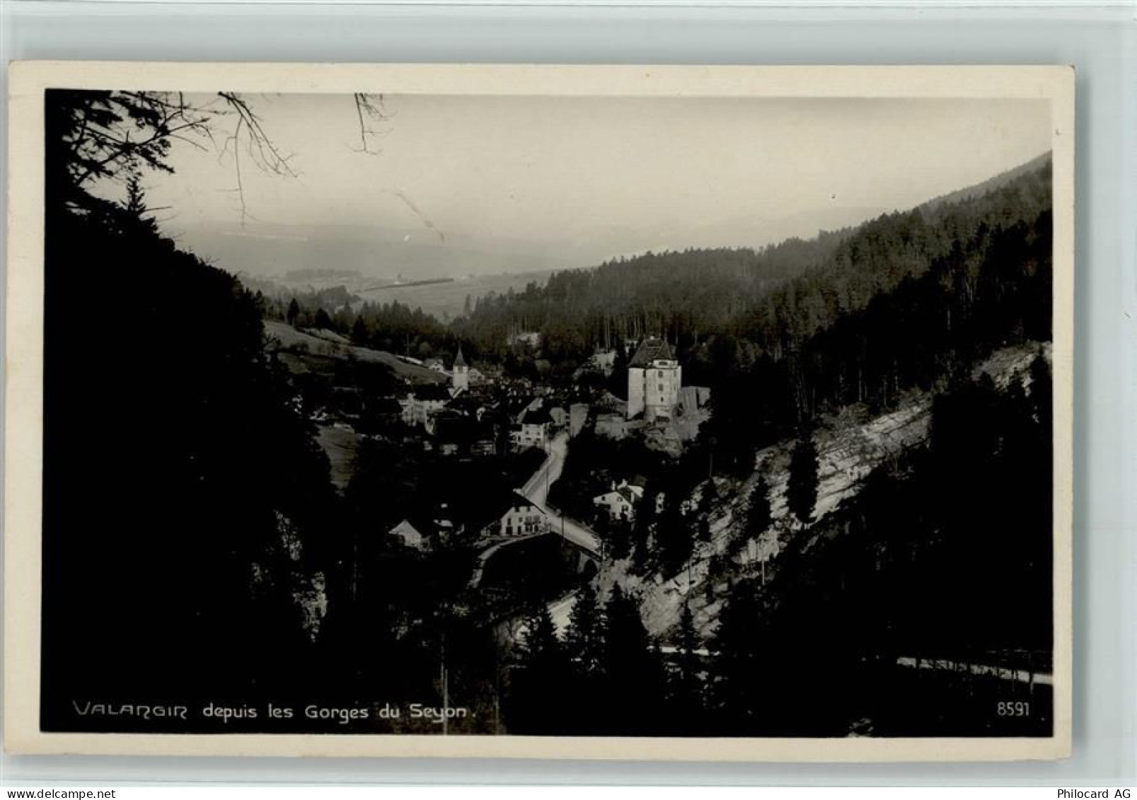 2042 Valangin - Valangin depuis les Gorges du Seyon - 10147665