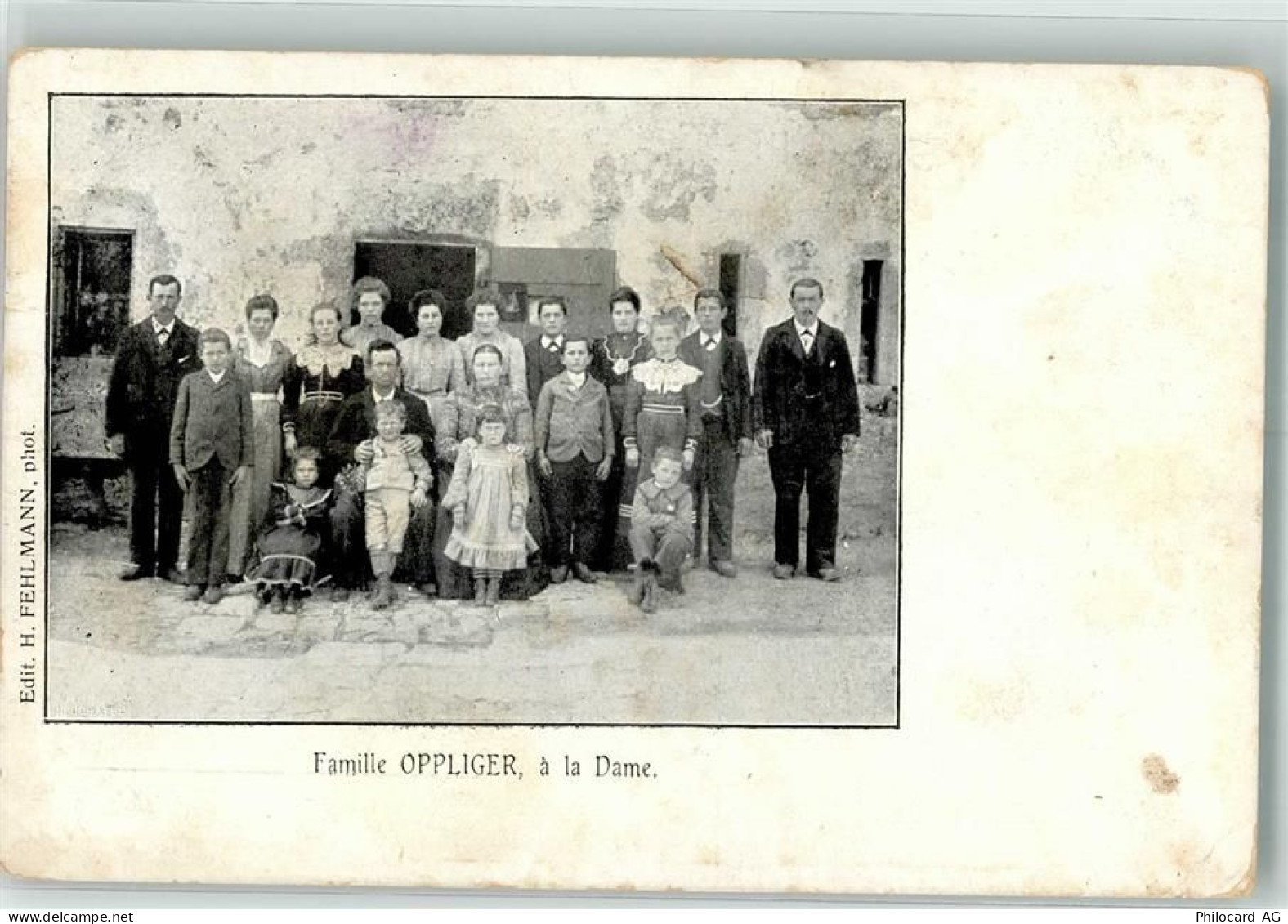 2053 Cernier 1907 Foto AK Familie Oppliger la Dame Val-de-Ruz - 10700216
