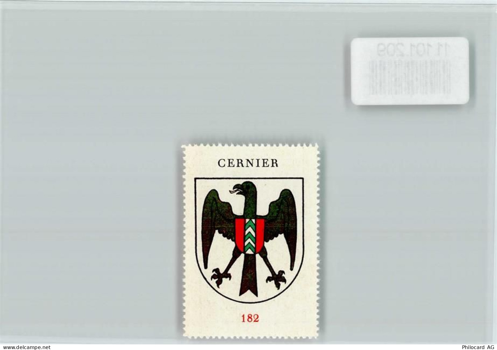 2053 Cernier - Vignette Wappen Kaffee Hag ca 1920-1940 Cernier - 11101209