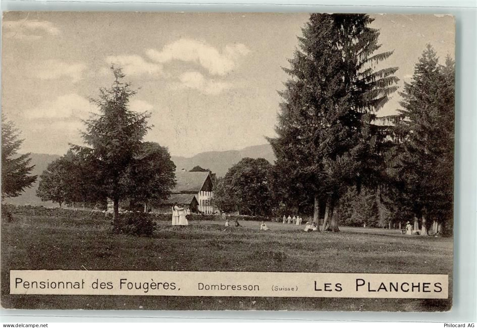 2056 Dombresson 1914 Gebrauchsspuren Pensionnat des Fougeres Les Planche... - 10592082